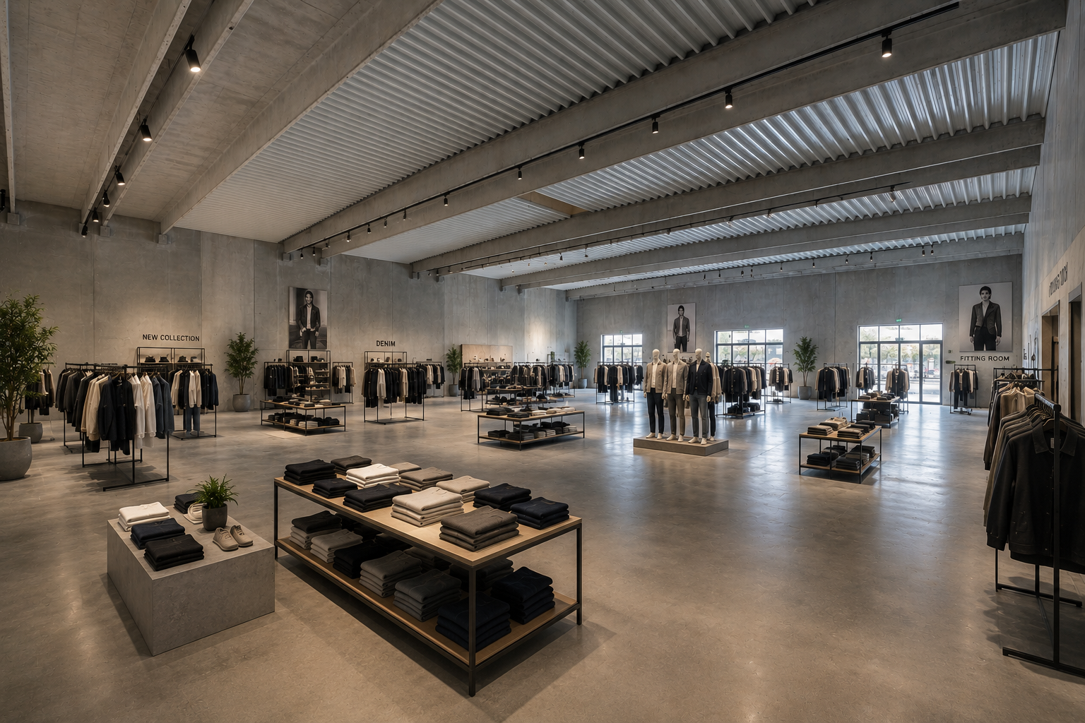 AI-visualisering af showroom/butik